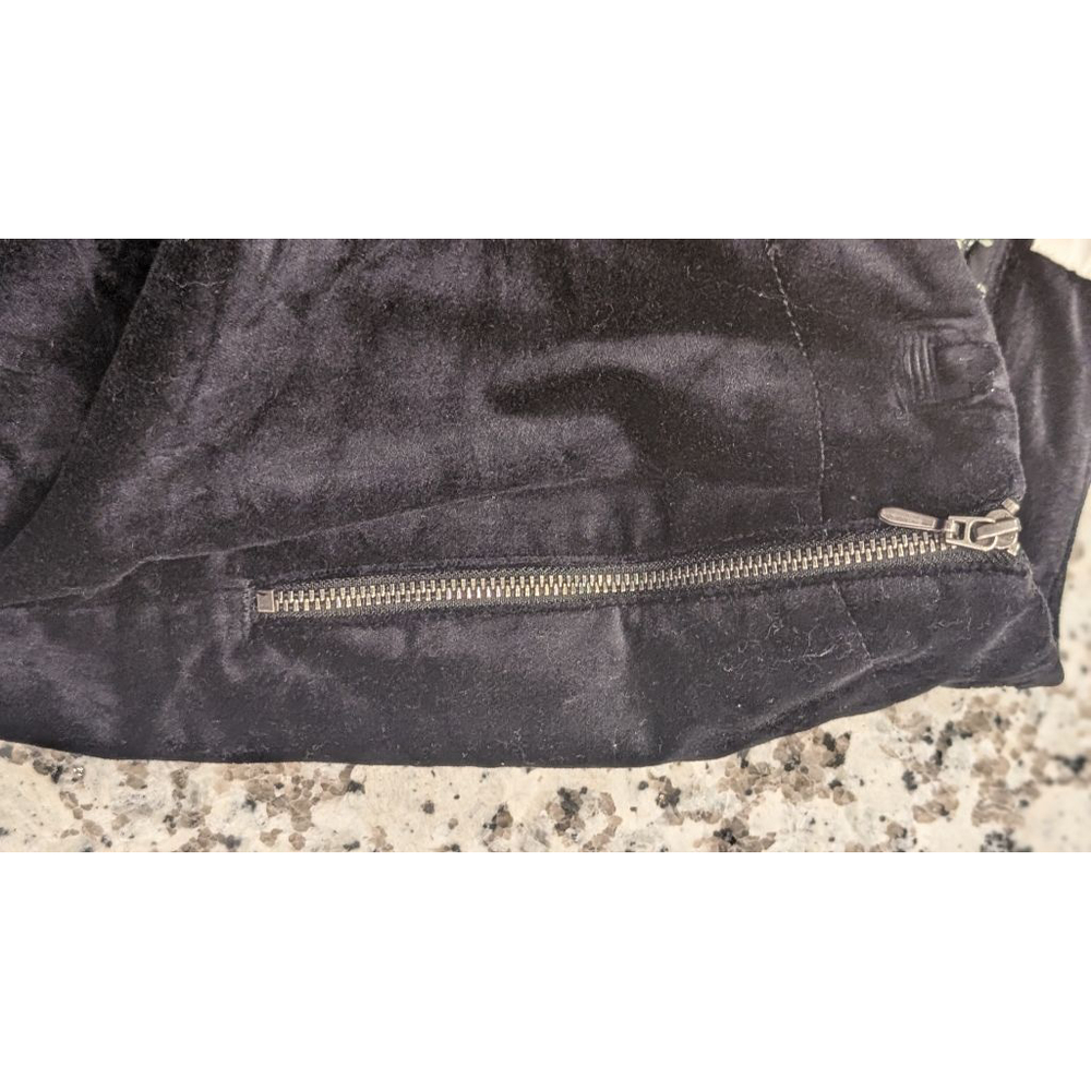 Women's Anthropologie Black Velvet Flare Pants Size 4 - Picture 12 of 15